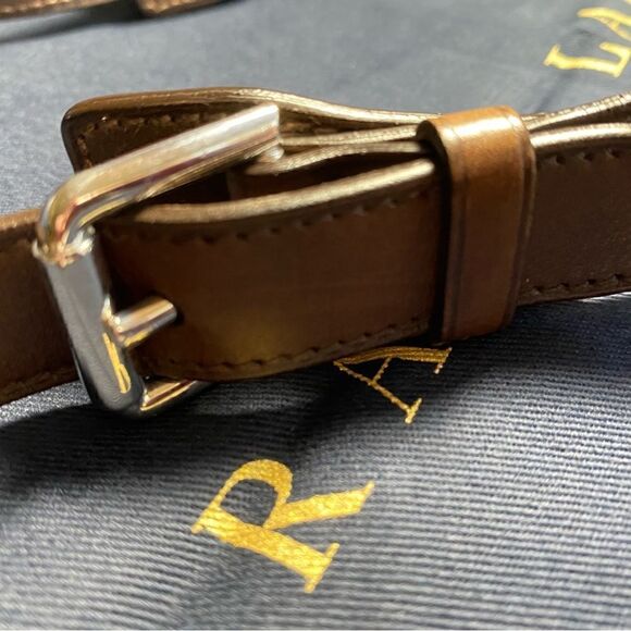 Ralph Lauren Collection Brown Italian Calf & Silver Accent Micro Shoulder Bag - Picture 6 of 16